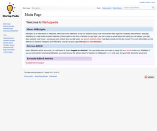 Startuppedia.org(StartupPedia) Screenshot
