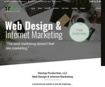 Startupproduction.com(Web Design & Internet Marketing in Lexington KY) Screenshot