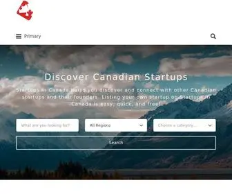 Startupsincanada.com(Startups In Canada) Screenshot