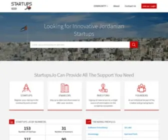 Startupsjo.com(Startups Council of Jordan) Screenshot