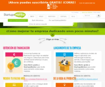 Startupsmentor.com(Mentoring online para Startups) Screenshot