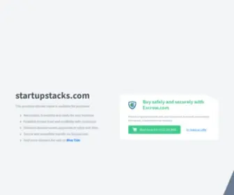 Startupstacks.com(Domain name is for sale) Screenshot