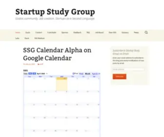 Startupstudygroup.com(Startup Study Group) Screenshot