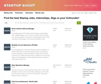 Startupsucht.com(Startup Jobs & Cofounder Jobs) Screenshot