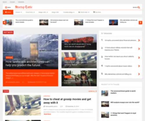 Startuptattle.com(Flexible Magazine WordPress Theme) Screenshot