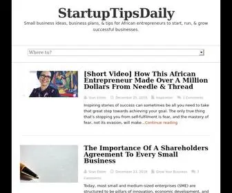 Startuptipsdaily.com(Small business ideas) Screenshot