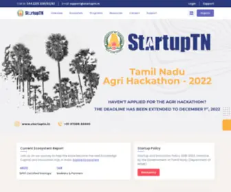 Startuptn.in(The official page of Tamil Nadu Startup Thiruvizha 2024) Screenshot