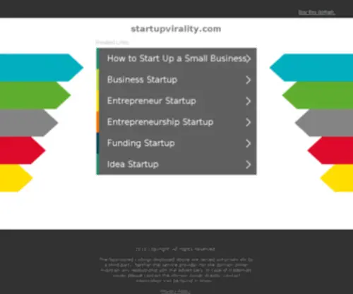 StartupVirality.com(Startup Virality) Screenshot