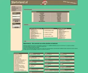 Startvriend.nl(Een eigen startpagina maken) Screenshot