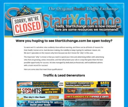 StartXchange.com(Manual Traffic Exchange) Screenshot