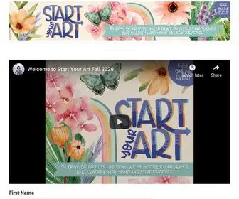 Startyourartnow.com(Instill Confidence and Clarity Into Your Creative Practice) Screenshot