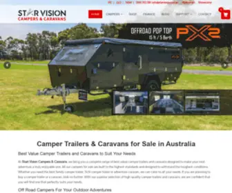 Starvision.com.au(Best Value Camper Trailers & Caravans in Australia) Screenshot