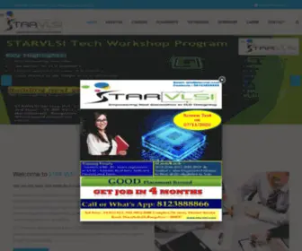 Starvlsi.com(VLSI training and placement) Screenshot