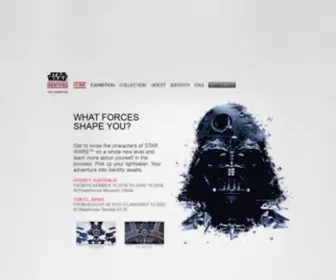 Starwarsidentities.com(Get to know the characters) Screenshot
