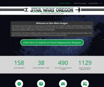 Starwarsoregon.com(Star Wars Oregon) Screenshot