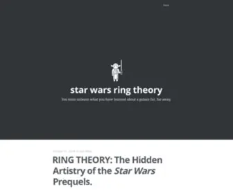 Starwarsringtheory.com(Star wars ring theory) Screenshot