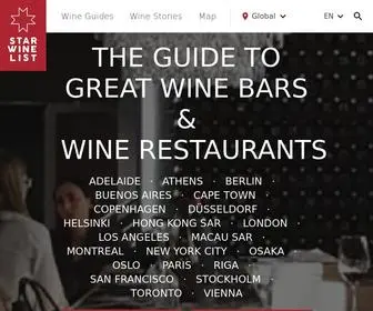 Starwinelist.com(Star Wine List) Screenshot