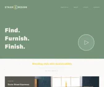 Stashdesign.co(Find. Furnish. Finish. Stash Design) Screenshot