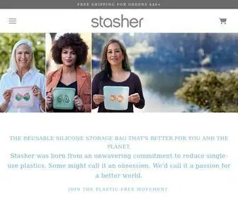 Stasherbag.com(Reusable Silicone Bags) Screenshot