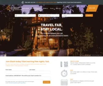 Stashrewards.com(Discover the Best Independent Hotels) Screenshot