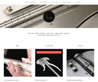 Stashstainlessbass.com(Stash Stainless Bass Guitar) Screenshot