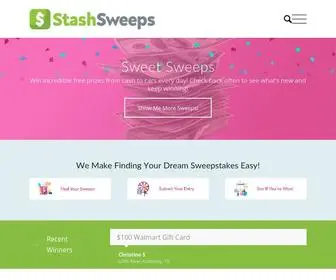 Stashsweeps.com(Stashsweeps) Screenshot