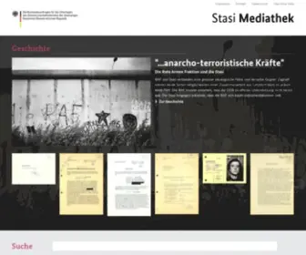 Stasi-Mediathek.de(Mediathek des Stasi) Screenshot