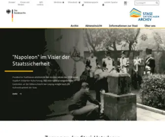 Stasi-Unterlagen-Archiv.de(Campus-Forum 'Demokratie statt Diktatur') Screenshot