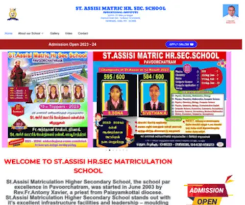 Stassisimatricschool.com(Best Matriculation School) Screenshot