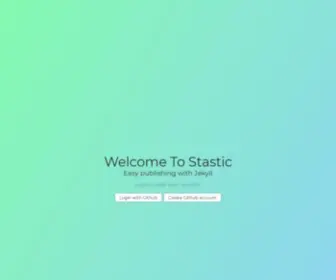 Stastic.net(Stastic is the easiest way to manage a static website) Screenshot