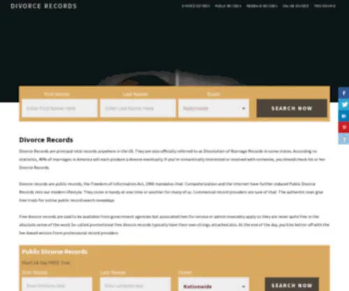 State-Divorce-Records.com(Public Divorce Records) Screenshot