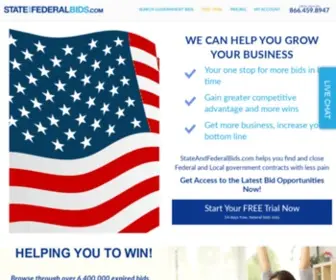 Stateandfederalbids.com(Government Bids) Screenshot