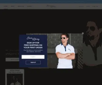 Stateandliberty.com(Mens athletic fit dress shirts crafted from athletic performance fabric) Screenshot