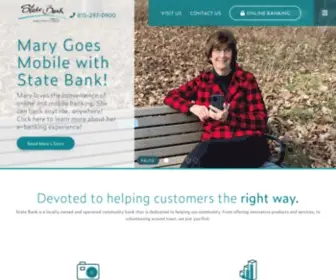 Statebankfreeport.com(Freeport's community bank) Screenshot