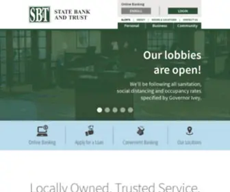 Statebank.net(State Bank and Trust) Screenshot