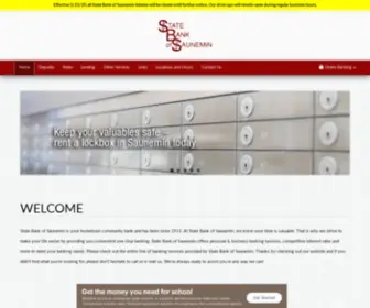 Statebankofsaunemin.com(State Bank of Saunemin) Screenshot
