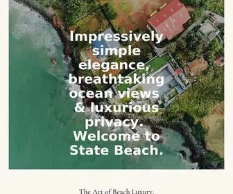 Statebeachresort.com(The art of Beach Luxury) Screenshot