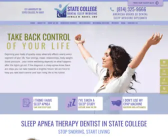 Statecollegedentalsleepmedicine.com(Sleep Dentistry State College) Screenshot