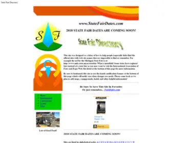 Statefairdates.com(State Fair Directory) Screenshot