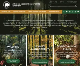 Stateforesters.org(National Association of State Foresters) Screenshot
