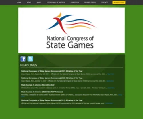 Stategames.org(National Congress of State Games) Screenshot