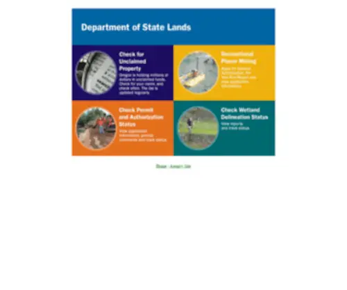 Statelandsonline.com(Department of State Lands) Screenshot
