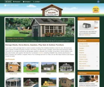 Statelinebuilders.com(Storage Sheds) Screenshot