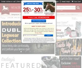 Statelinetack.com(Horse Tack) Screenshot