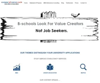 Statementofpurpose.co.in(Best MBA Admission Consultant In India New Delhi Gurgaon Bangalore Pune Chennai Hyderabad) Screenshot