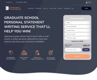Statementofpurposegraduateschool.com(Expert Graduate School Personal Statement Writing Service) Screenshot