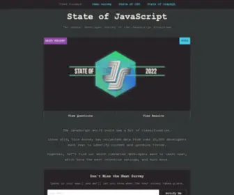 Stateofjs.com(The State of JavaScript 2018) Screenshot