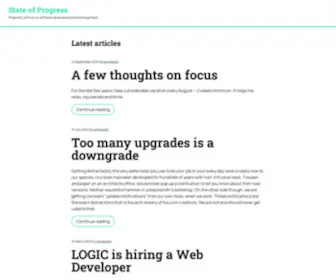 Stateofprogress.blog(State of Progress) Screenshot