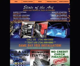 Stateoftheartcaraudio.com(Car Audio) Screenshot