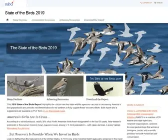 Stateofthebirds.org(State of the Birds 2019) Screenshot